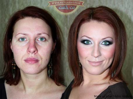 makeup، قبل و بعد از آرايش، عكس آرايشگري حرفه اي