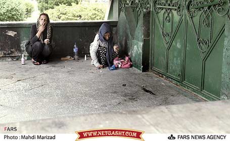 عكس هايي از زنان و دختران معتاد در پارك جنوب شهر تهران