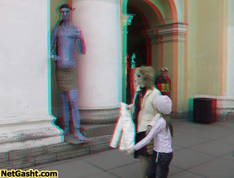 عکس های زیبای سه بعدی سن پترزبورگ-با عینک 3D  آبی قرمز ببینید