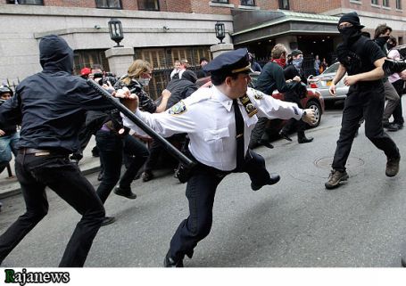 تصاويري از اعتراضات آرام آمريكايي ها و خشونت هاي پليس