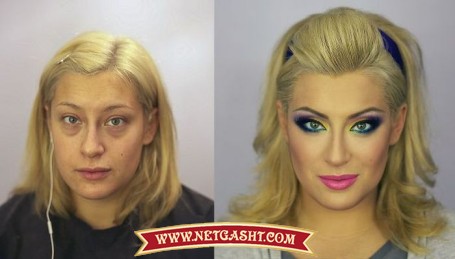 جادوی آرایش، قبل و بعد از آرایش، makeiup
