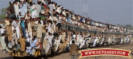 قطارهای هندوستان زیر انبوه جمعیت گم می شود