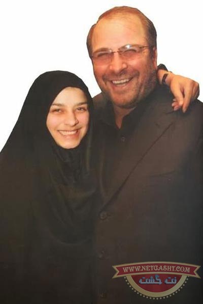 عکسی از سردار محمدباقر قالیباف، شهردار تهران و دخترش