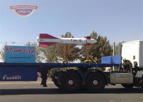 عکس موشک لیزری عصر 67 -  تجهیزات نظامی  از موشک های کوتاه برد تا موشک های دوربرد و قاره پیمای رادار گریز ایران